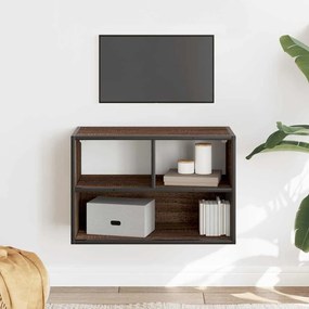 Móvel p/ TV 60x31x39,5cm deriv. madeira/metal carvalho castanho