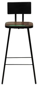 Conjunto de bar 5 pcs madeira recuperada maciça multicor