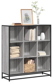 Estante 97,5x33x107,5 cm derivados madeira/metal cinza sonoma