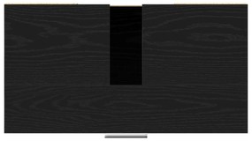 Armário de Banheiro vidaXL Preto Carvalho 60x32x54 cm Madeira Engenhar