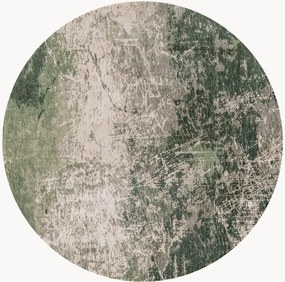 Tapete redondo lavável em jacquard para interior e exterior Cracks