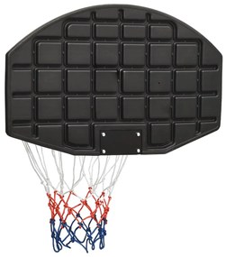 Tabela de basquetebol 71x45x2 cm polietileno preto