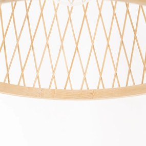 Candeeiro suspenso rural para exterior rattan 40 cm - Calamus Rústico