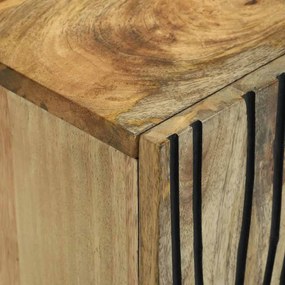 Armário de TV , 105 x 33,5 x 46 cm, feito de madeira de mangueira e ma