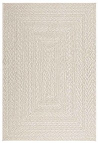 Tapete ZIZUR creme 140x200cm aspeto de juta interior e exterior