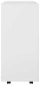Móvel com rodas 60x35x75 cm derivados de madeira branco