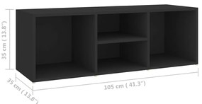 Sapateira 105x35x35 cm derivados de madeira preto