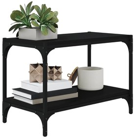 Móvel de TV 60x33x41 cm derivados de madeira e aço preto