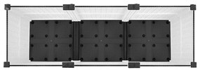 Canteiro elevado 120x40x38 cm polipropileno