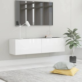 801496 vidaXL Móvel de TV 120x30x30 cm contraplacado branco brilhante