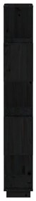 Estante/divisória 80x25x163,5 cm pinho maciço preto
