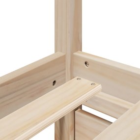 Cama sem colchão 140x190 cm madeira de pinho maciça