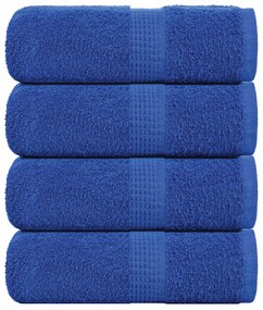 Toalhas de bidé 4 pcs 30x50 cm 360 gsm 100% algodão azul