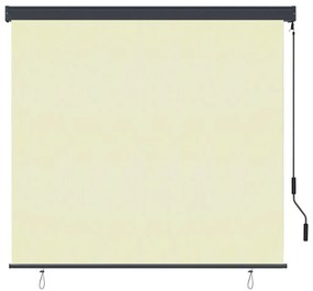 Estore de rolo para exterior 160x250 cm creme