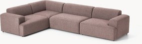 Sofá de canto comprido Melva (4 lugares)