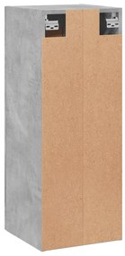 Armário de parede 34,5x34x90 cm derivados madeira cinza cimento