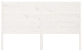 Cabeceira de cama 156x4x100 cm pinho maciço branco