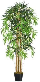 Bambu Artificial com Vaso Decorativo – 150 cm – Realista e de Baixa Ma