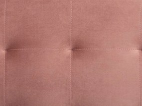 Sofá-cama de 3 lugares em veludo rosa ABERDEEN Beliani