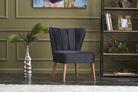 Cadeirão Wing Layla – Antracite – 65x80x65 cm