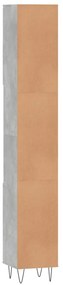 Armário de Casa de Banho 30x30x190 cm derivados de madeira cinzento ci