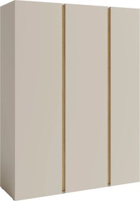 Roupeiro Fiosono 100, Bege, Carvalho claro, 195x145x50cm, 108 kg, Portas para roupeiro: Com dobradiças