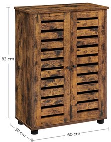 Armário de casa de banho 60 x 30 x 82 cm castanho vintage