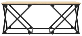 Mesa de centro 100x49x40 cm derivados madeira carvalho sonoma