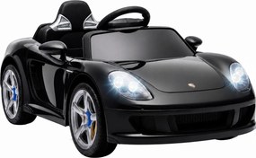 AIYAPLAY Carro Elétrico Infantil Porsche Carrera GT 12V com Controlo Remoto 2,4 GHz, 2 Motores e Arranque Suave, Preto | Aosom Portugal