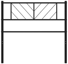 Cabeceira de cama 90 cm metal preto