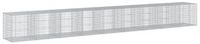 Cesto gabião com cobertura 900x100x100 cm ferro galvanizado