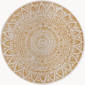 Tapete redondo reversível para interior e exterior Lilja