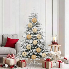 vidaXL Conjunto de Bolas de Natal XL 9 pcs Ouro Plástico