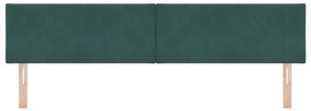 Cabeceira com design de blocos de diamante em verde escuro 200 cm de v