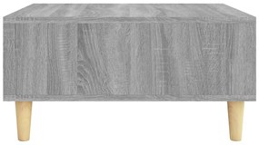 Mesa de centro 60x60x30 cm aglomerado cor sonoma cinzento