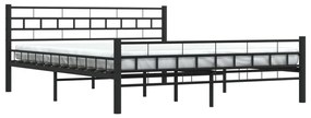 Estrutura de cama aço 160x200 cm preto