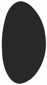 Tapete Preto 80 x 150 cm Sintético