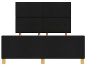 Cama vidaXL Preta 160x200 cm em Tecido