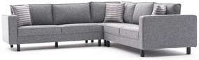Sofá de Canto Kale – Cinzento – 258 cm x 83 cm x 258 cm
