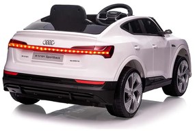 Carro elétrico para crianças Audi e-tron Sportback branco 12V 2,4GHz
