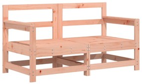 6 pcs conjunto lounge de jardim madeira de douglas maciça