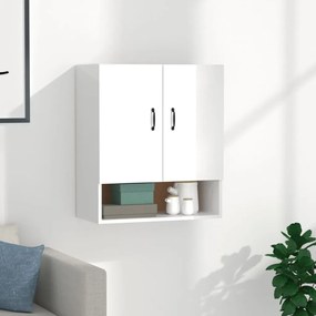 812885 vidaXL Armário de parede 60x31x70cm derivados madeira branco brilhante