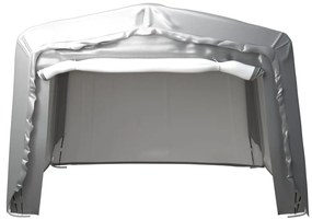Tenda de armazenamento 370x370 cm aço cinzento