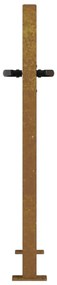 Portão de jardim 105x80 cm aço corten design árvore