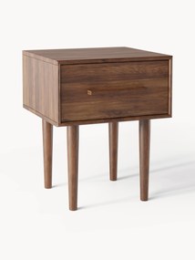 Mesa de cabeceira de madeira de manga Paul