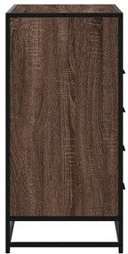 Cómoda com 1 Prateleira Aberta e 4 Gavetas - 70x41x83,5 cm - Madeira C