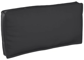 vidaXL Almofada de palete para assento / encosto Preto 120 x 60 x 12 cm