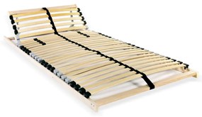 vidaXL Estrado de ripas com 28 ripas 7 zonas 90x200 cm