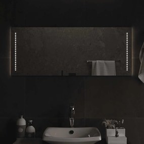vidaXL Espelho de casa de banho com luzes LED 100x40 cm
