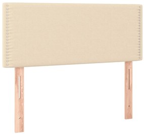 Cama com molas/colchão 80x200 cm tecido cor crème